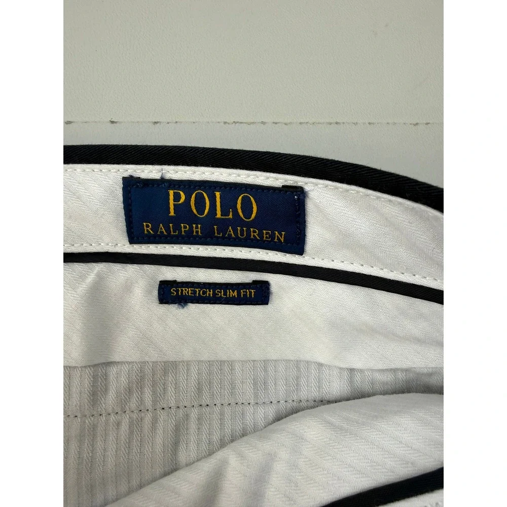 Polo Ralph Lauren Mens Stretch Slim Fit Chino Pants Navy Blue 36x30 NEW MSRP 89